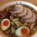 彩華ラーメン  - 彩華ラーメン小、バラチャーシュー、煮卵トッピング 1,010円