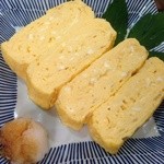 蕎仙 - だし巻玉子。大きく柔らかい