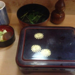 Unagi Irokawa - 鰻重(ふつう)、吸い物、香の物①