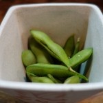 もつ焼 長兵衛 - （2015/9月）お通しの枝豆