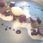 レストラン サンパウ - デザート（長野パープル・ヨーグルト・ブラックタピオカ）