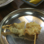 串かつ 一口 - とり貝