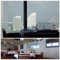 横浜モノリス - 店内は広いですね。こちらはウエディング会場にもなるようです。
                窓の向こうにはインターコンチネンタルホテルが見えますよ。