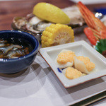 活カニの花咲 - 北海道産活ナマコのポン酢＆イバラ蟹の内子ゆり根☆