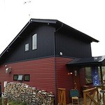 茶小屋ぜん - 雪が舞ってます