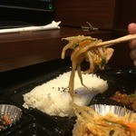 手作り弁当 エフエル - 野菜炒め ↑ リフトUP