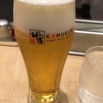 どうとんぼり神座 - 生ビール　500円