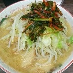 ラーメン二郎 - 小豚麺抜き　ニラキムチ　野菜マシマシ　h27.10.29