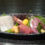 日本料理 浜清 - 刺身盛り合せ６点１，５００円★★★