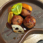 山下さんち - (1つ食べちゃったけど)おから肉団子の酢豚風