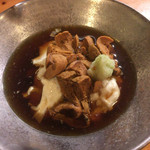 旬菜処 かもん - とろゆばのウニのせ