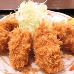 巣鴨ときわ食堂 駒込店 - 『'15/10/22撮影』播磨灘産一年珠牡蠣フライ定食 1170円 