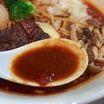 おおぜき中華そば店 - 【限定】牛タンそば（900円）＋ライス（120円）