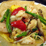 海鮮三種と野菜炒め　（ＸＯ醤）