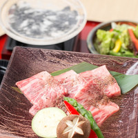 和牛サーロイン水晶プレート焼き御膳