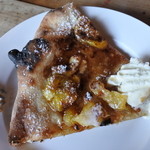 山岡ピザ - 2015.10　取り分けてバニラアイスと・・・