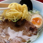 函館バスラーメン花道 - 塩ラーメン　麺