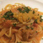 ア・ヴォートル・サンテ・エンドー - 新鮮な生うにのトマトクリームスパゲティ