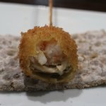 Sousaku Kushiage Tsuda - 椎茸と海老ミンチ