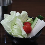 創作串揚 つだ - お代わり自由の野菜