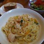 ダブルオー - パスタのランチ850円の大盛1000円