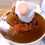 味工房 きくや - カツカレー大盛り（2015年バージョン）：上からあっぷ図 by ももち