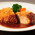 Minced meat cutlet demi-glace