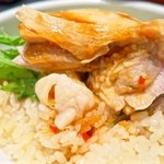 山岸一雄製麺所 - セット鶏飯
