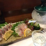 やまよし - 真鯛＆ソウダガツオのお造り