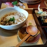 すしダイニング - うどん御膳です