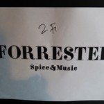 FORRESTER - まだ看板はなく紙を貼っただけ