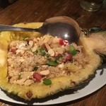 AGLAIA - ISLAND DINING & BAR - - コースの〆　パイナップルチャーハン