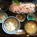 金目鯛の刺身定食