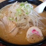 食堂 天龍 - 味噌ラーメン（600円税込）＋大盛り（50円税込）