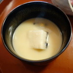 美山荘 - 香茸とうふ、白みそ仕立て