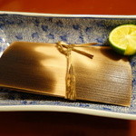 美山荘 - 杉板焼き