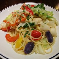 erba - 野菜のパスタ。基本塩にんにく味。