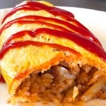 オムライス断面！