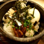 喜良 - 三河豚の角煮丼 温卵をのせて  860円
