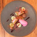 L'Octave Hayato KOBAYASHI - ランチコース 5598円 の信州巨峰ムース、マスカット、キャンベルのアイスクリーム