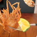 L'Octave Hayato KOBAYASHI - ランチコース 5598円 のニューカレドニア産の天使の海老のアミューズ3種