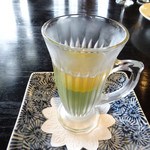 グリーンヒルズ草庵 - 抹茶のババロア八宝茶のジュレ添え