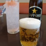 桜家 - カツサンドには欠かせませぬ（Beer ＆ 生姜ソーダ）