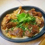 ゆたか - 鳥肝とヤゲン軟骨　パクチー乗せ