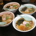 天空 - チャーシュウ麺大盛りx2、普通盛りx2