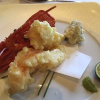 THE SODOH HIGASHIYAMA KYOTO - 伊勢海老の天麩羅 酢橘と抹茶塩