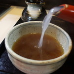 しんばし - 蕎麦湯