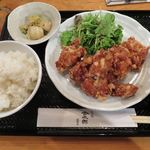 炭火鳥焼 金太郎 - 鶏の唐揚げ定食_2015/10