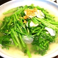過門香 赤坂溜池山王店 - 空芯菜の塩炒め1800円