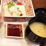 Washokudokoro Kenken - 刺身と味噌汁